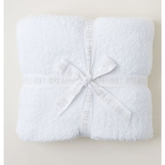 Barefoot Dreams Bedding Barefoot Dreams Cozychic Throw Blanket In White 54 X 72 Poshmark